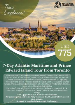 7-D Atlantic Maritime and Prince Edward Island Tour from Toronto